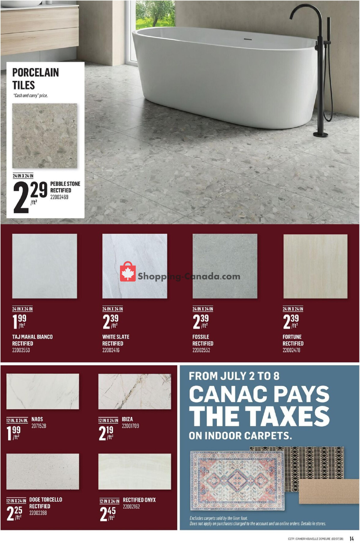 Canac flyer from Thursday July 2, 2026 to Wednesday July 15, 2026 - page 14