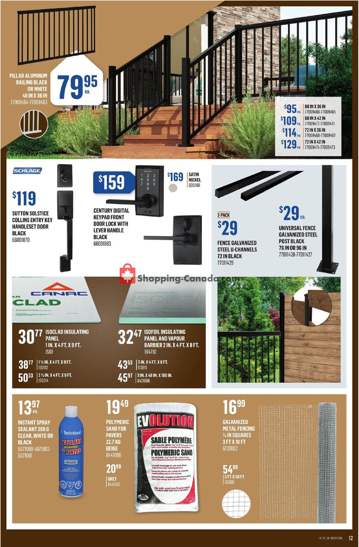 Canac flyer from Thursday July 2, 2026 to Wednesday July 8, 2026 - page 12