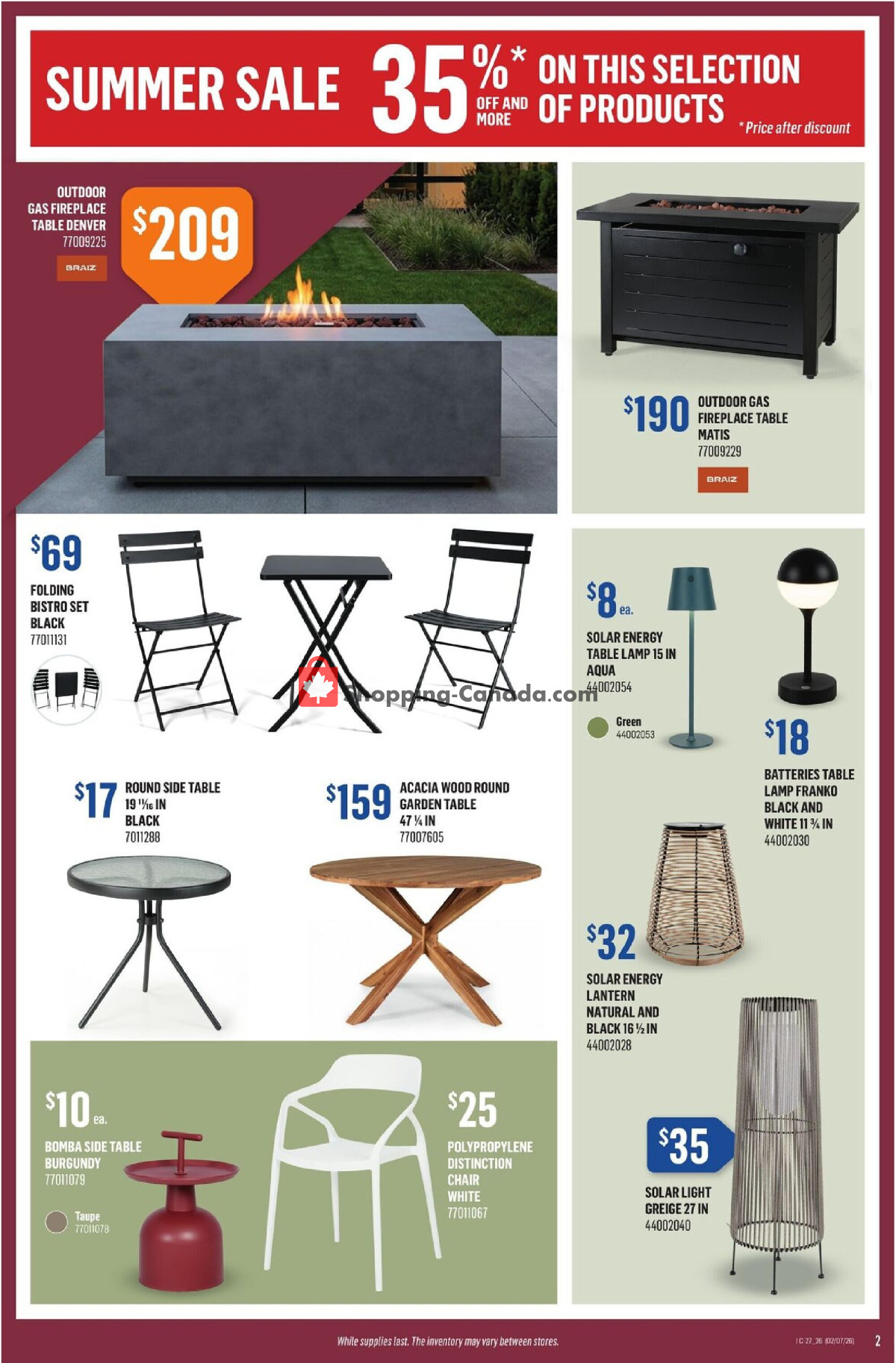Canac flyer from Thursday July 2, 2026 to Wednesday July 8, 2026 - page 2