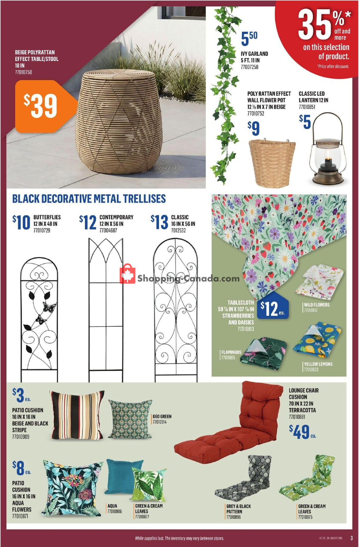 Canac flyer from Thursday July 2, 2026 to Wednesday July 8, 2026 - page 3