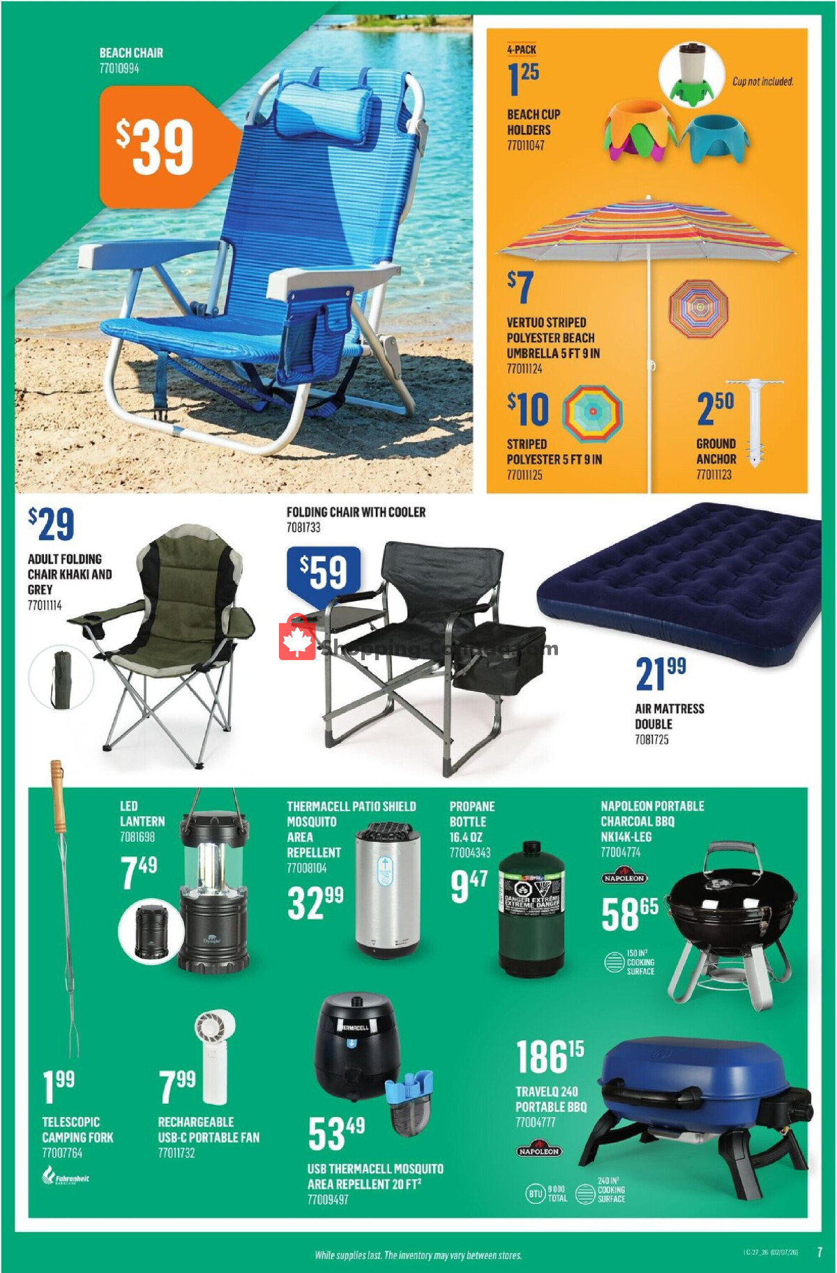 Canac flyer from Thursday July 2, 2026 to Wednesday July 8, 2026 - page 7