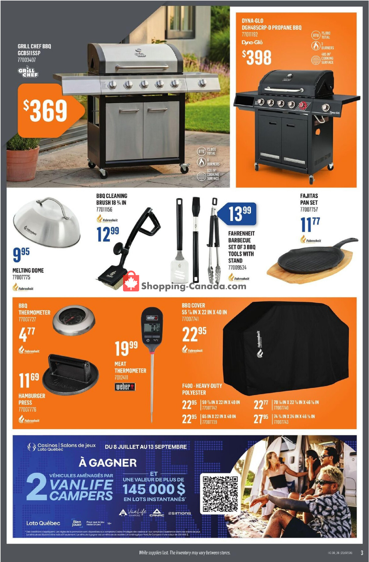 Canac flyer from Thursday July 23, 2026 to Wednesday July 29, 2026 - page 3