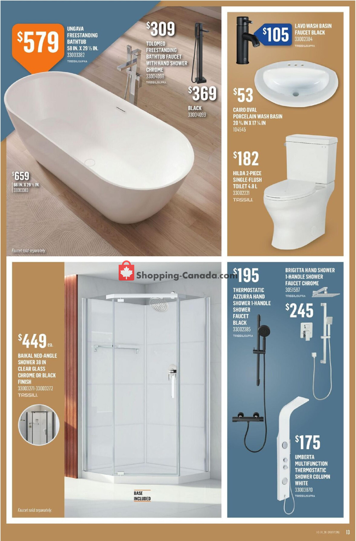 Canac flyer from Thursday July 30, 2026 to Wednesday August 5, 2026 - page 13