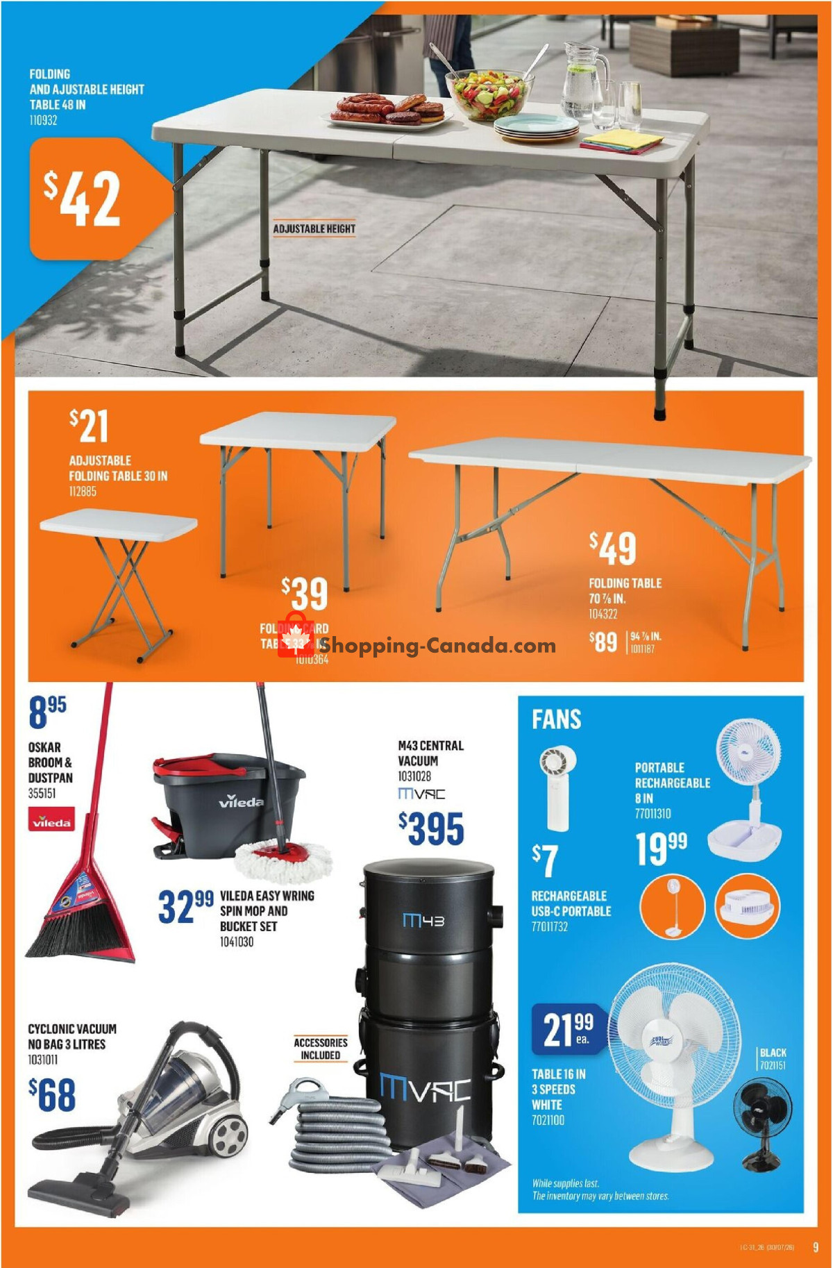 Canac flyer from Thursday July 30, 2026 to Wednesday August 5, 2026 - page 9