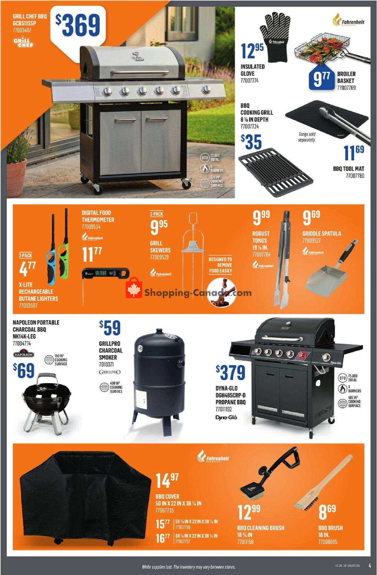 Canac flyer from Thursday July 9, 2026 to Wednesday July 15, 2026 - page 4