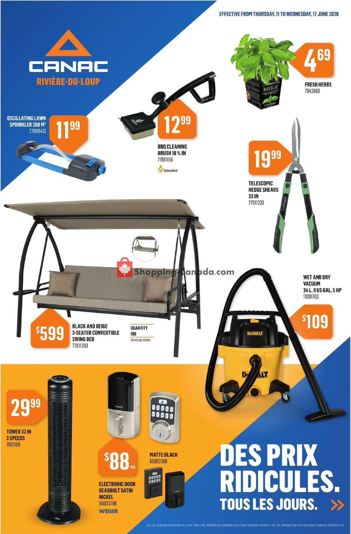 Canac flyer from Thursday June 11, 2026 to Wednesday June 17, 2026 - page 2