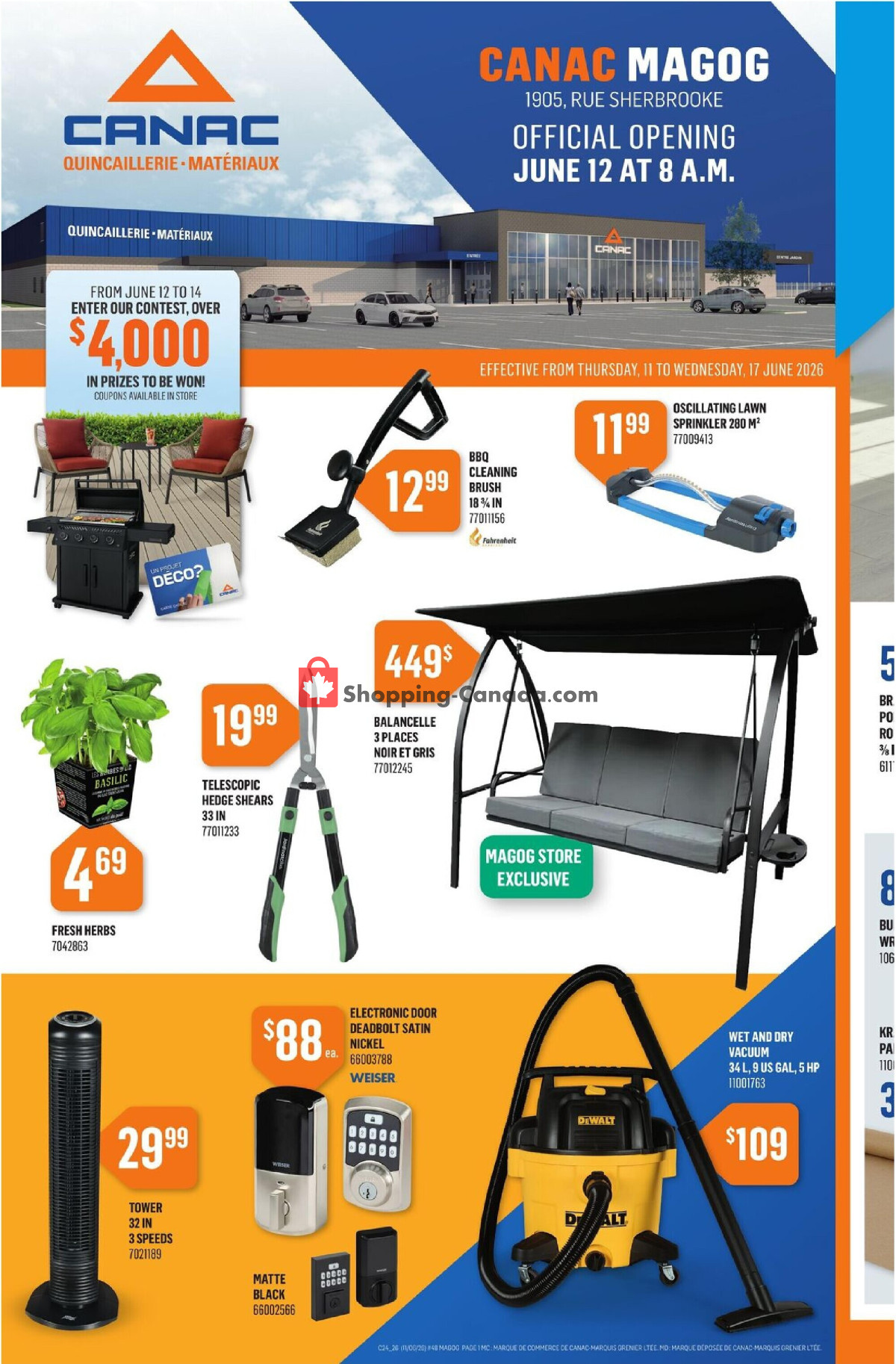 Canac flyer from Thursday June 11, 2026 to Wednesday June 17, 2026 - page 4