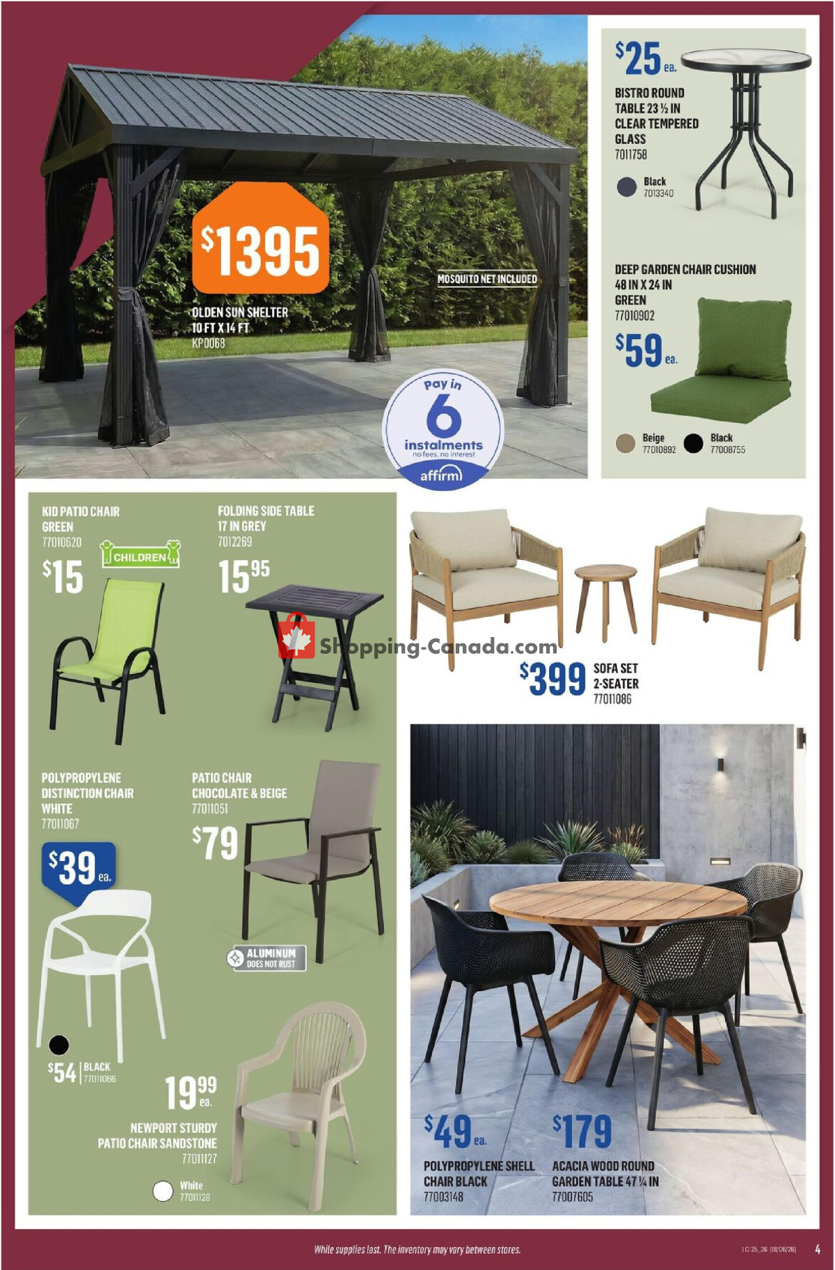 Canac flyer from Thursday June 18, 2026 to Wednesday June 24, 2026 - page 4