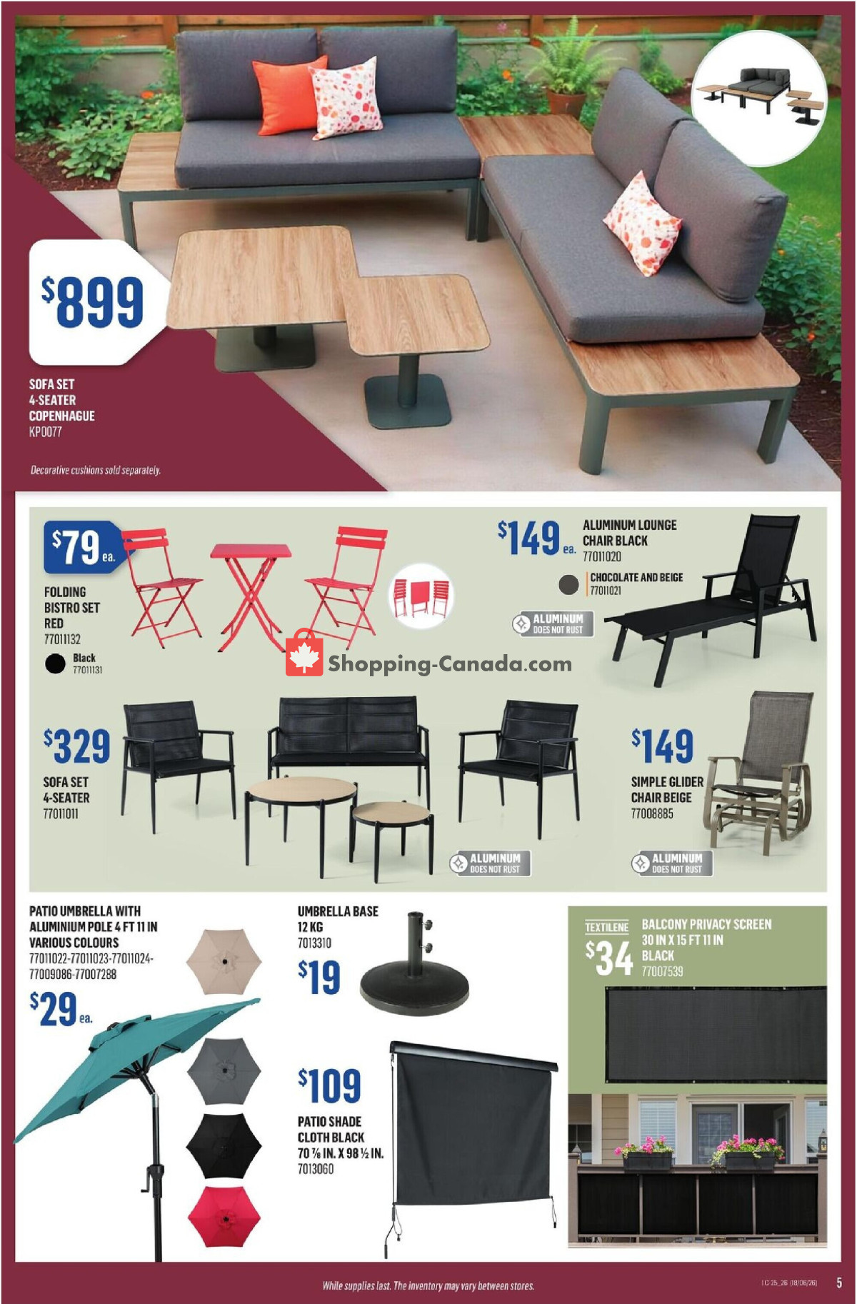 Canac flyer from Thursday June 18, 2026 to Wednesday June 24, 2026 - page 5