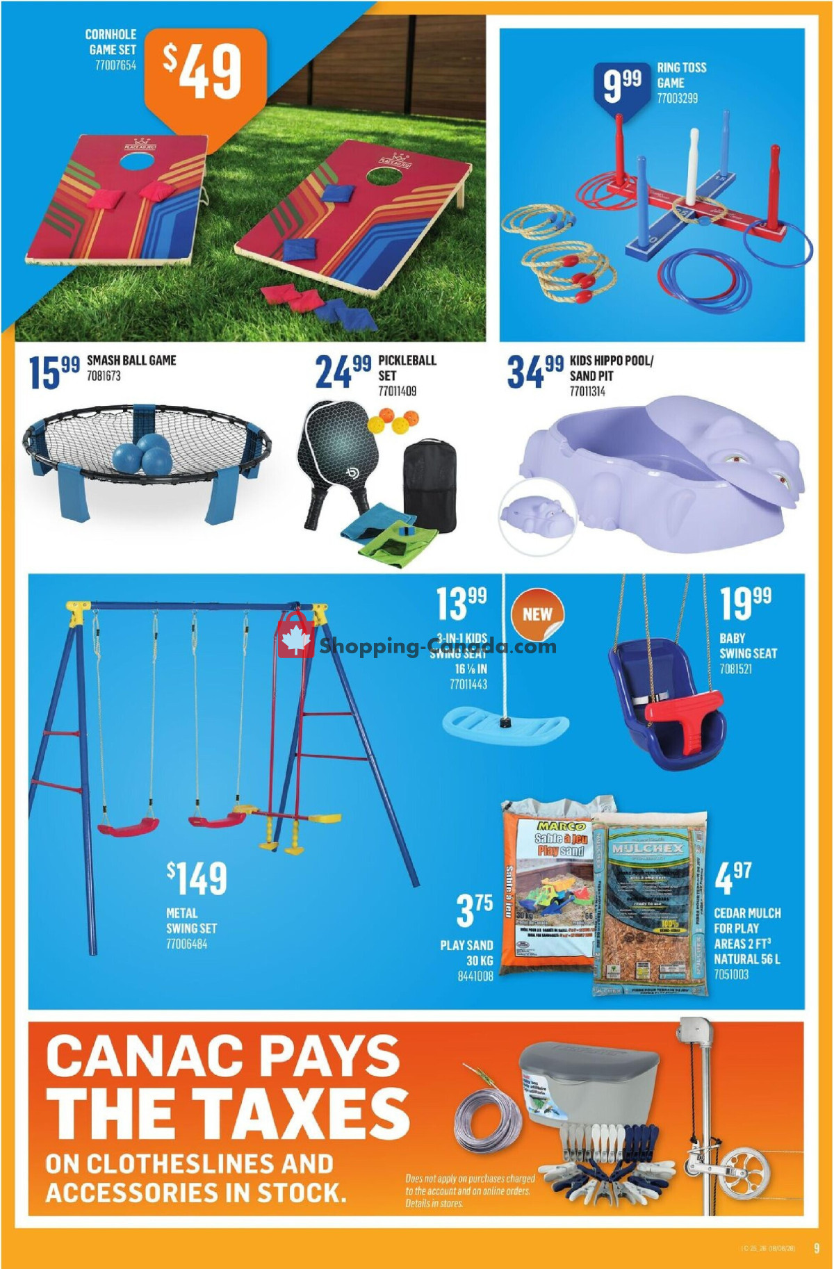 Canac flyer from Thursday June 18, 2026 to Wednesday June 24, 2026 - page 9
