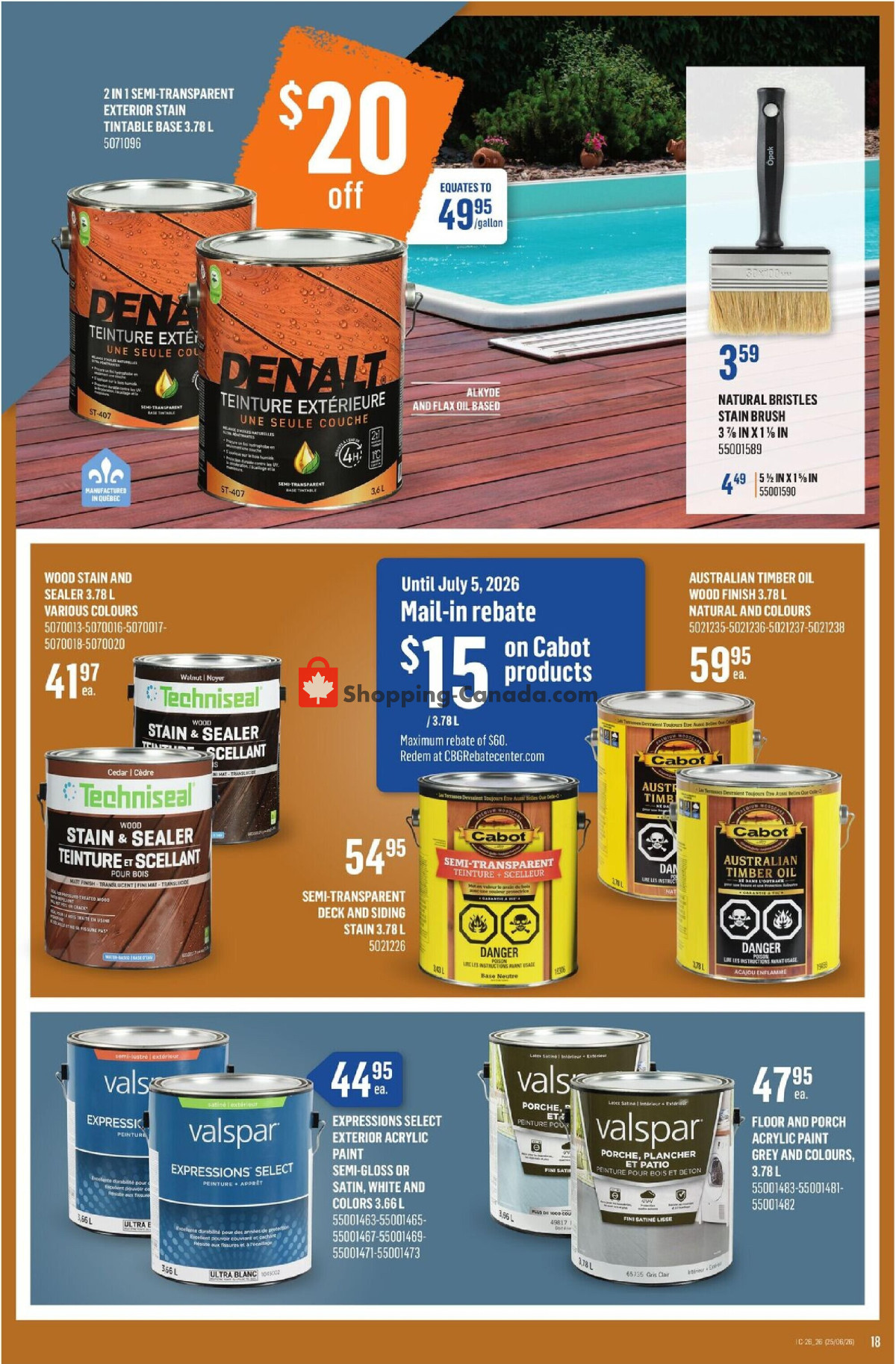 Canac flyer from Thursday June 25, 2026 to Wednesday July 1, 2026 - page 18