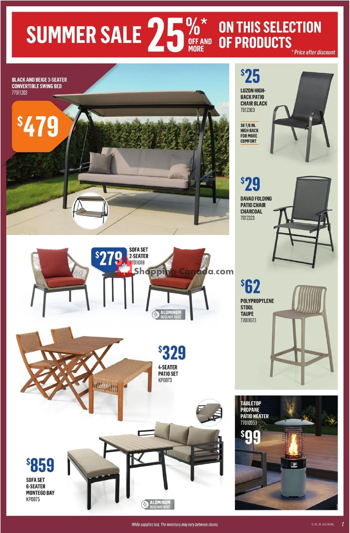 Canac flyer from Thursday June 25, 2026 to Wednesday July 1, 2026 - page 7