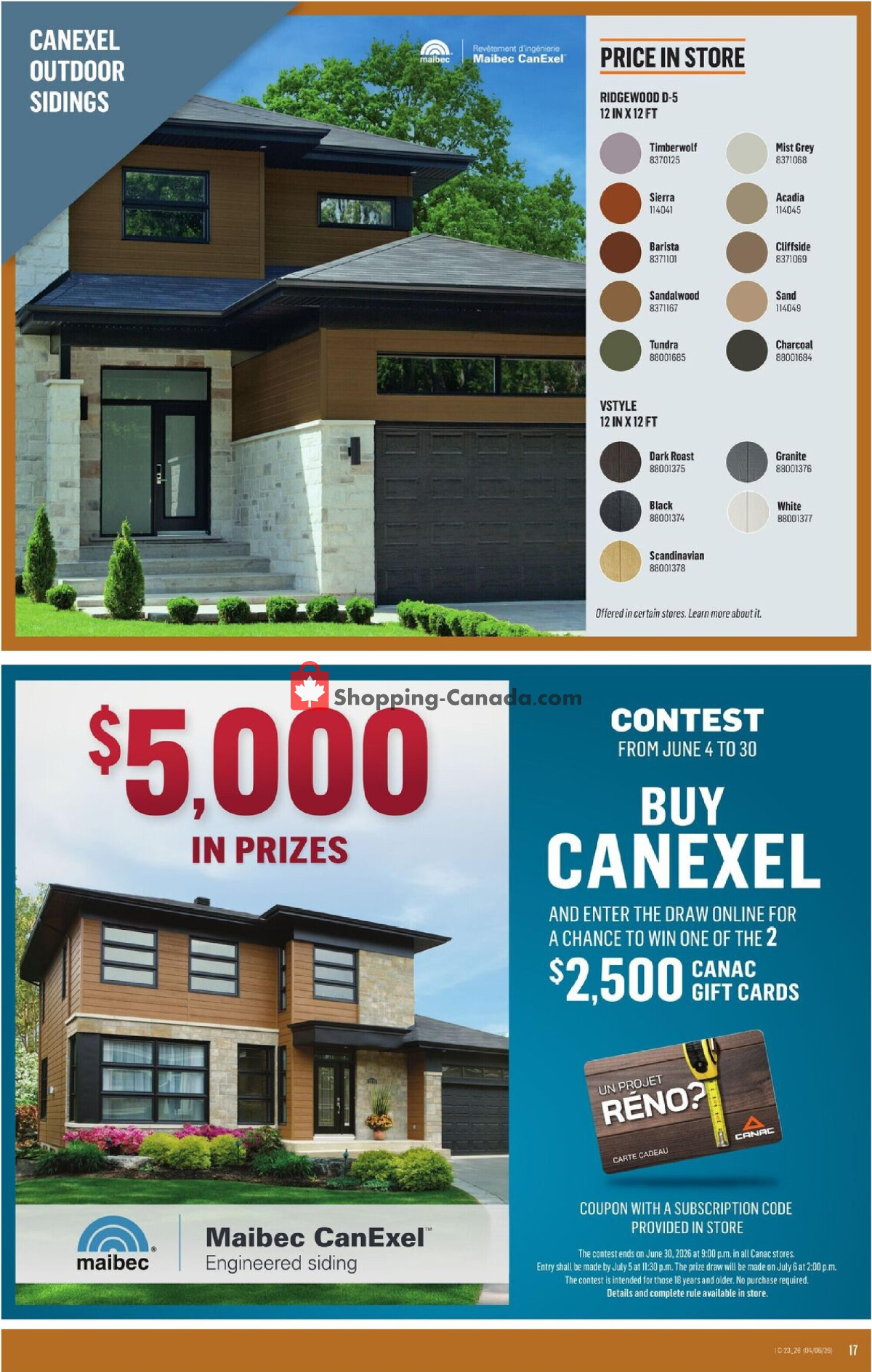 Canac flyer from Thursday June 4, 2026 to Wednesday June 10, 2026 - page 17