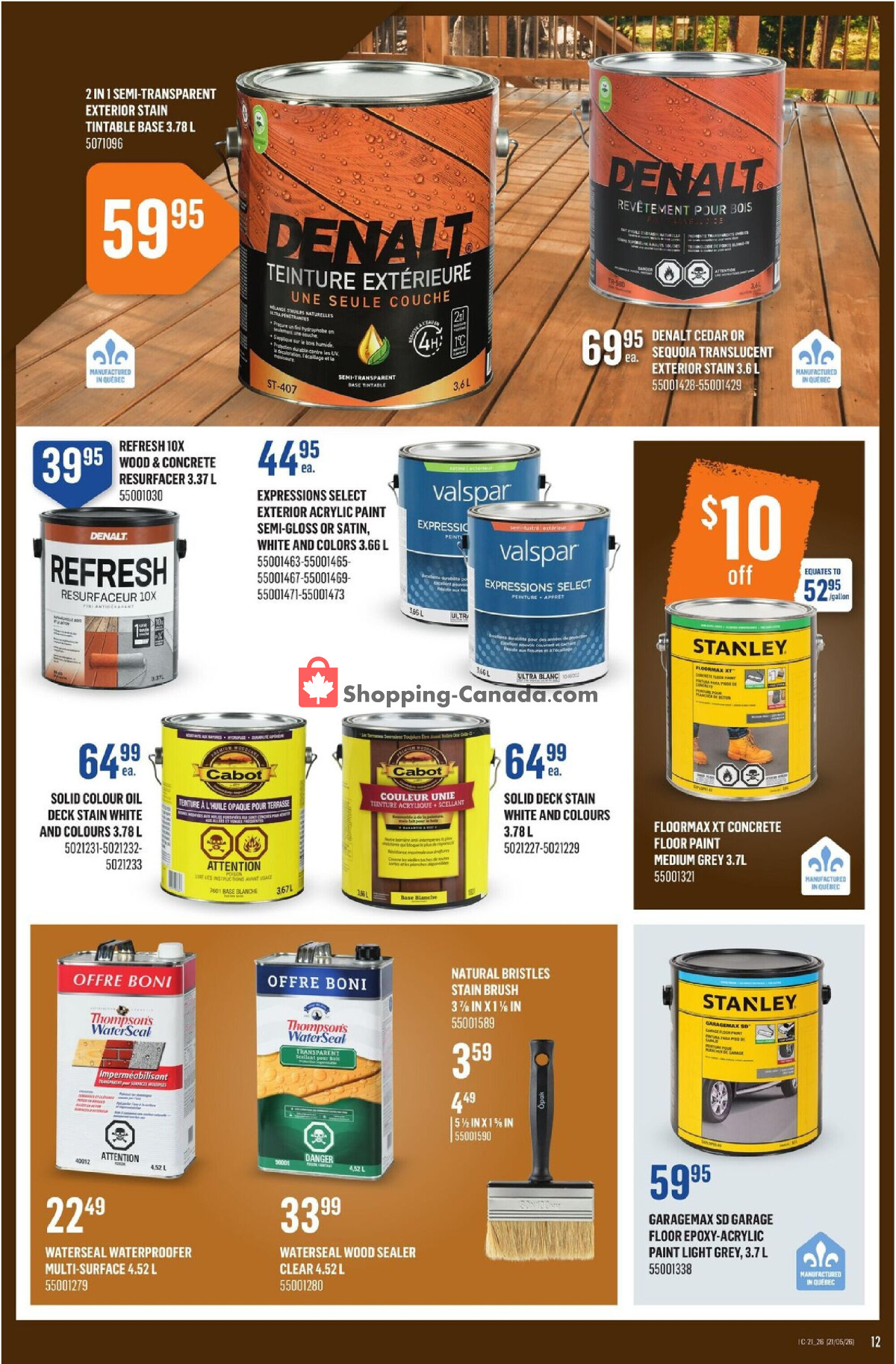 Canac flyer from Thursday May 21, 2026 to Wednesday May 27, 2026 - page 12