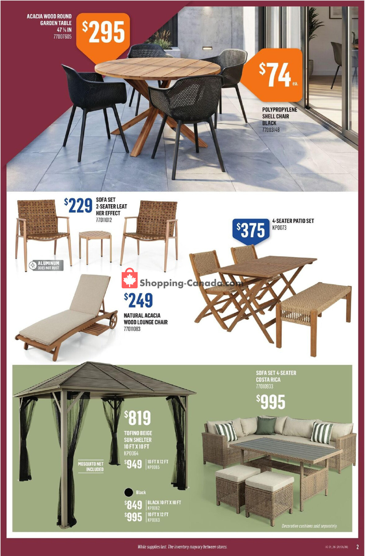 Canac flyer from Thursday May 21, 2026 to Wednesday May 27, 2026 - page 2
