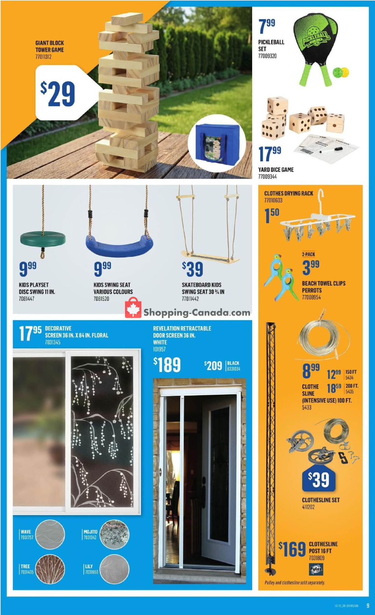 Canac flyer from Thursday May 21, 2026 to Wednesday May 27, 2026 - page 9