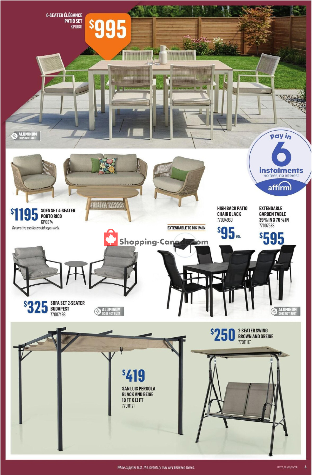 Canac flyer from Thursday May 28, 2026 to Wednesday June 3, 2026 - page 4