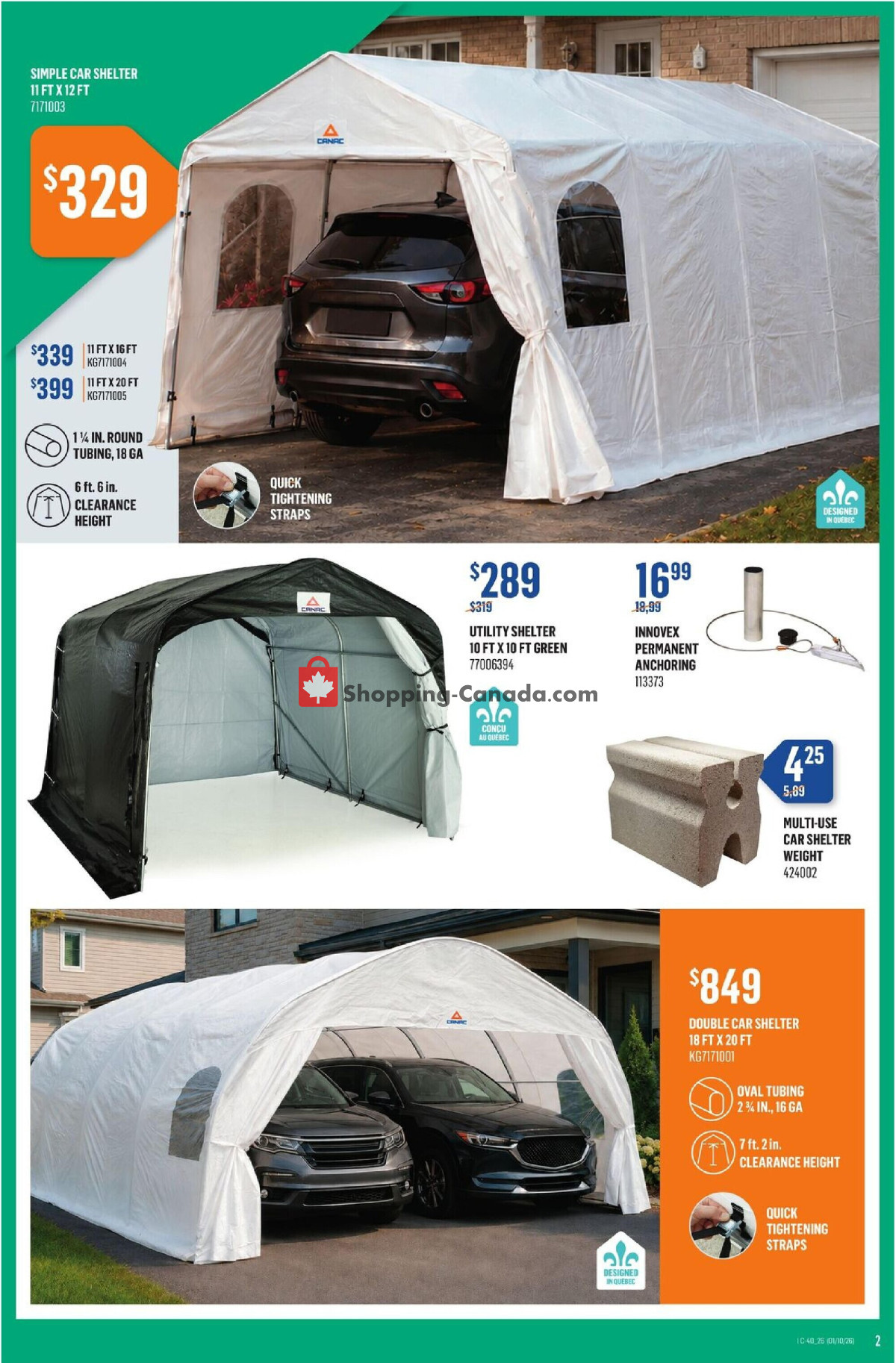 Canac flyer from Thursday October 1, 2026 to Wednesday October 7, 2026 - page 2