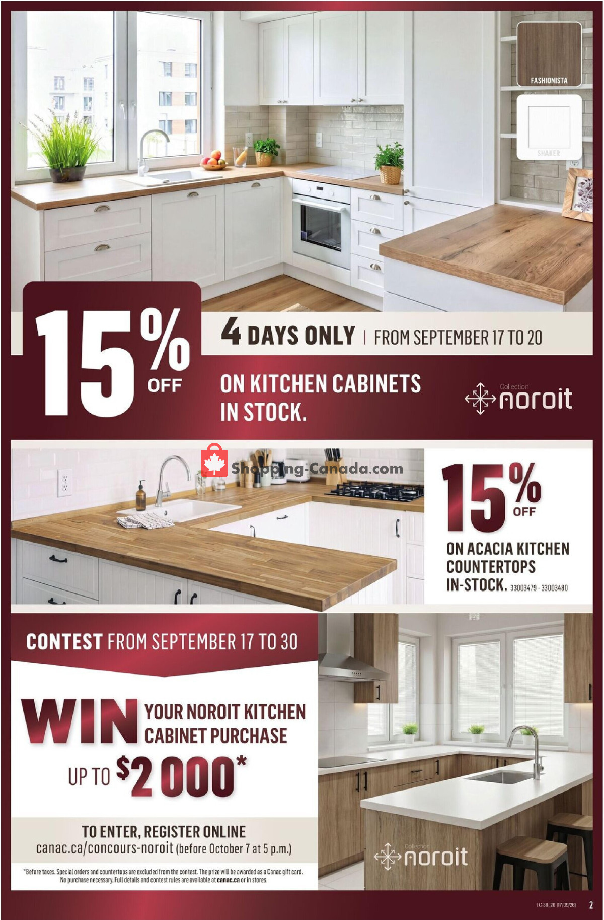 Canac flyer from Thursday September 17, 2026 to Wednesday September 23, 2026 - page 2