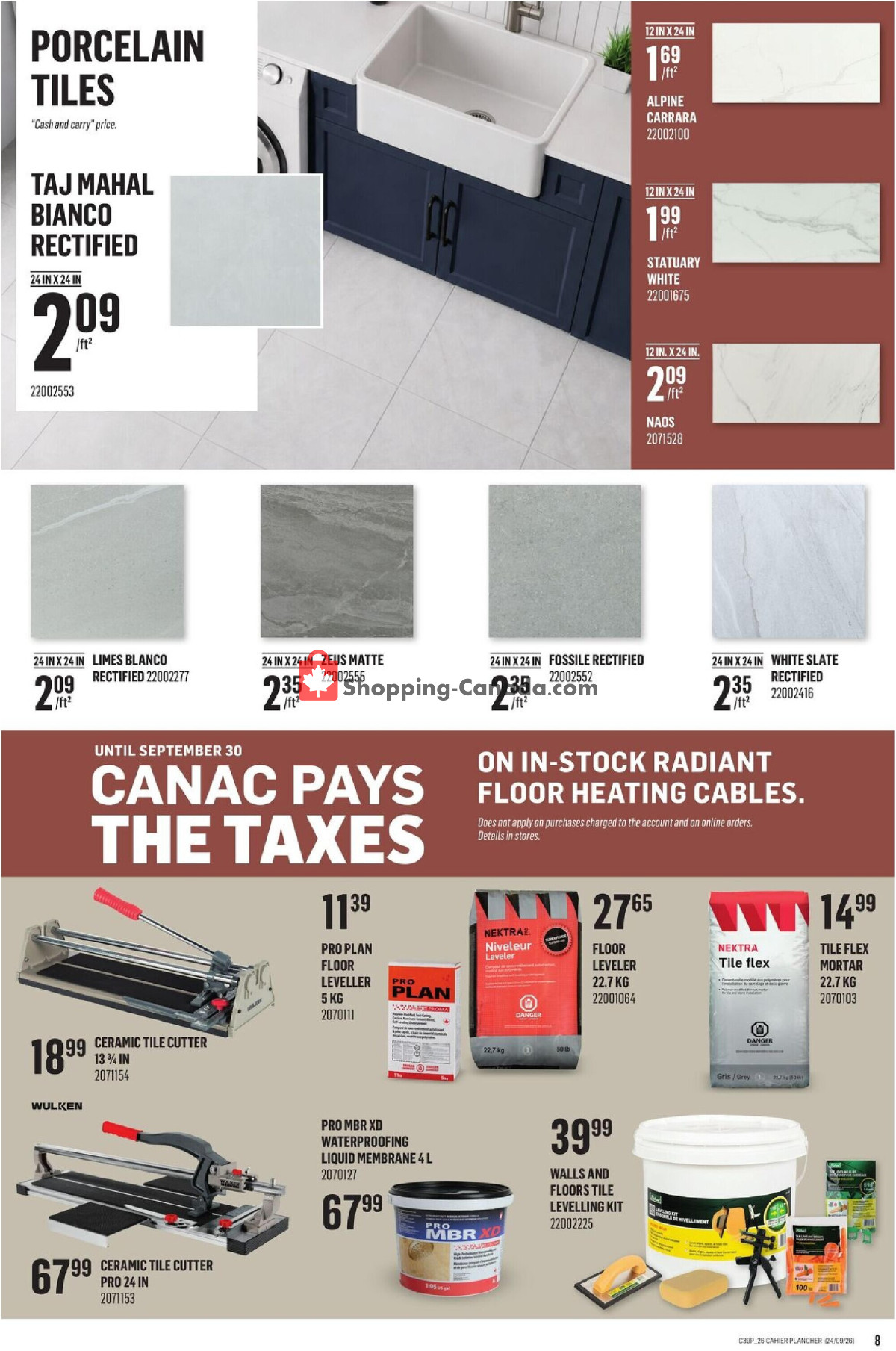 Canac flyer from Thursday September 24, 2026 to Wednesday October 7, 2026 - page 8