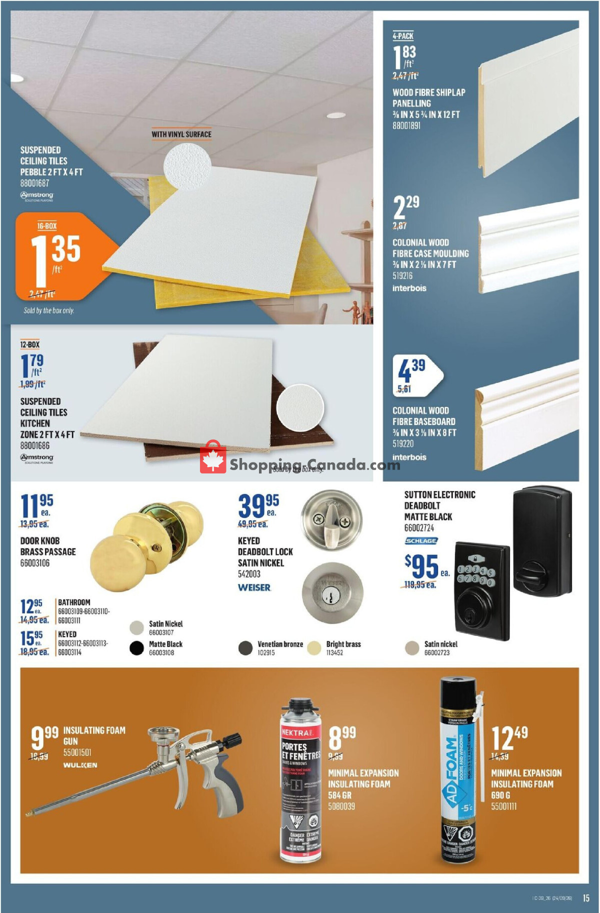 Canac flyer from Thursday September 24, 2026 to Wednesday September 30, 2026 - page 15