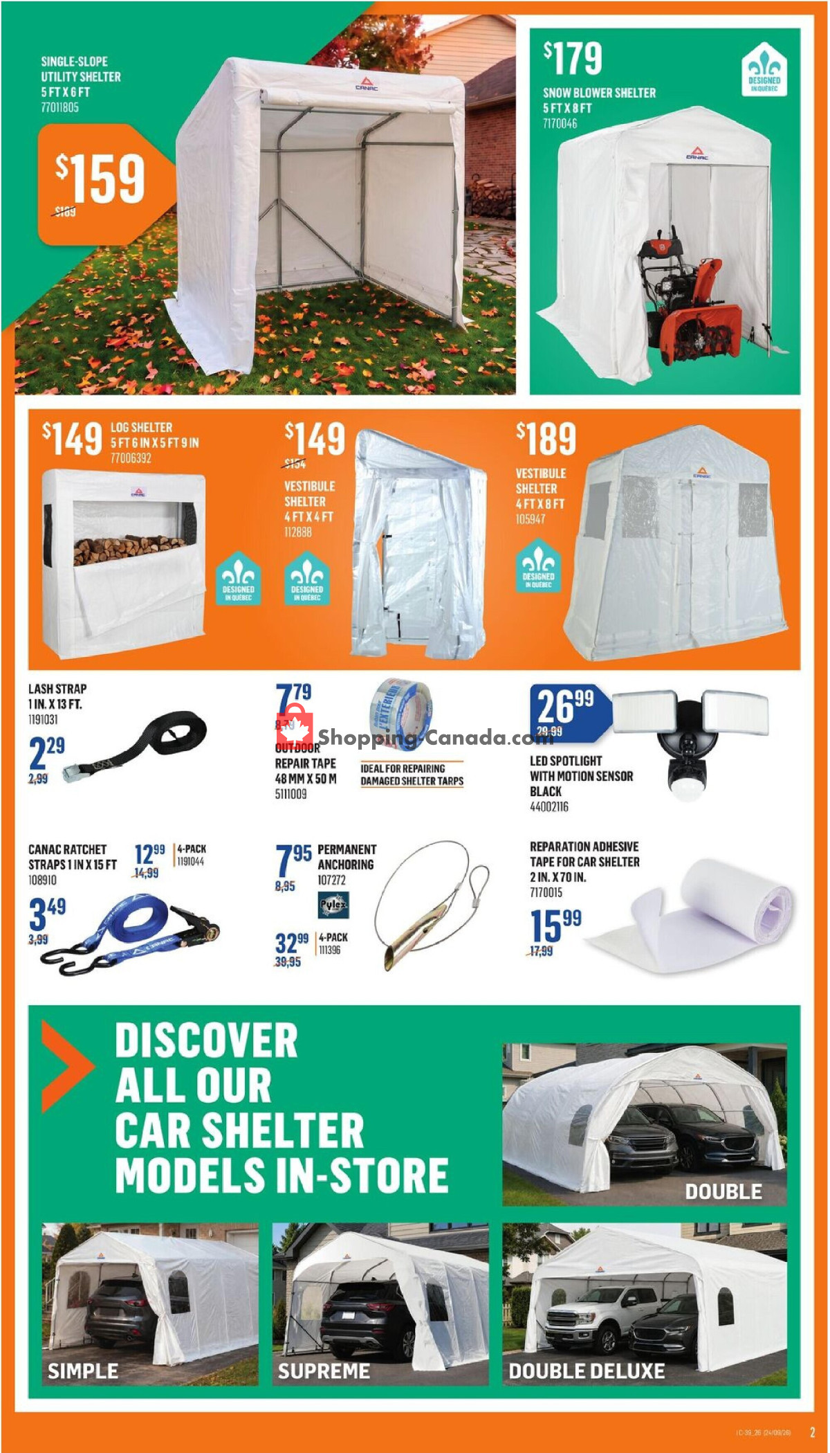 Canac flyer from Thursday September 24, 2026 to Wednesday September 30, 2026 - page 2