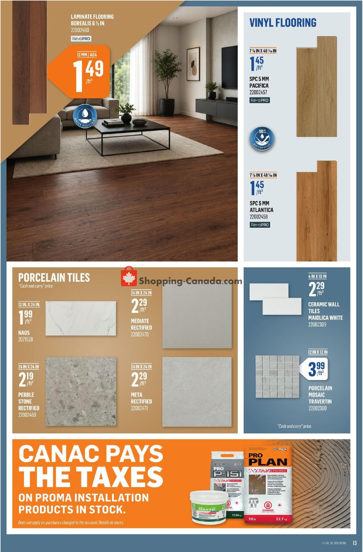 Canac flyer from Thursday September 3, 2026 to Wednesday September 9, 2026 - page 14