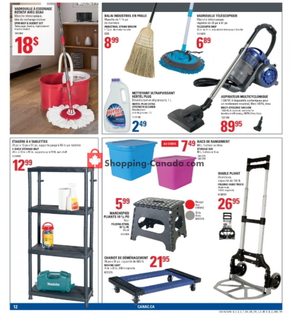 Canac flyer from Thursday October 18, 2018 to Wednesday October 24, 2018 - page 12