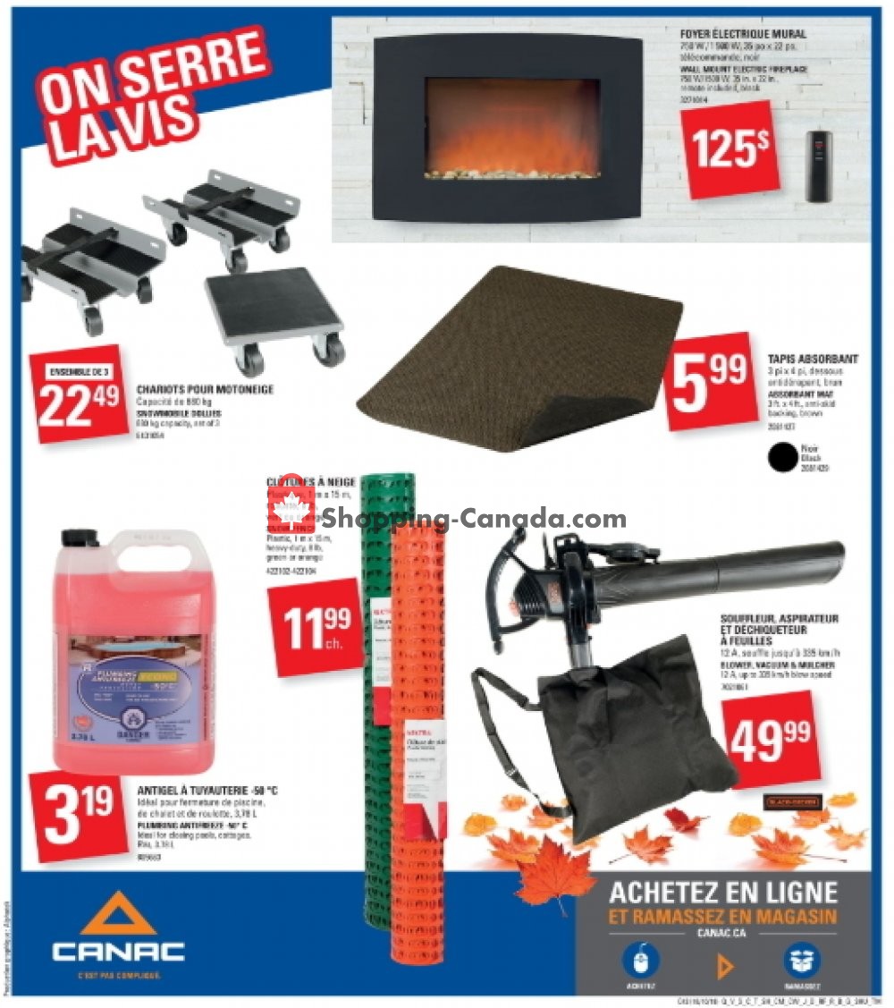 Canac flyer from Thursday October 18, 2018 to Wednesday October 24, 2018 - page 16