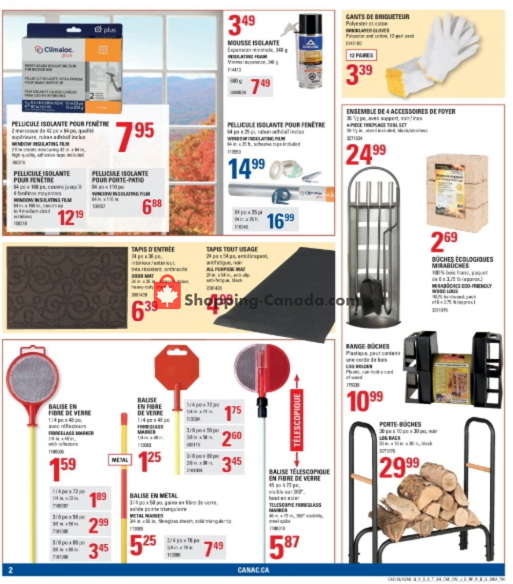 Canac flyer from Thursday October 18, 2018 to Wednesday October 24, 2018 - page 2