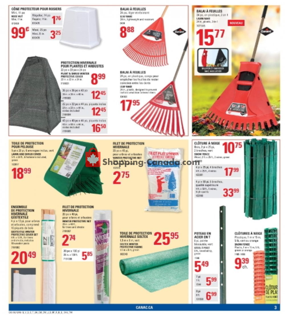Canac flyer from Thursday October 18, 2018 to Wednesday October 24, 2018 - page 3