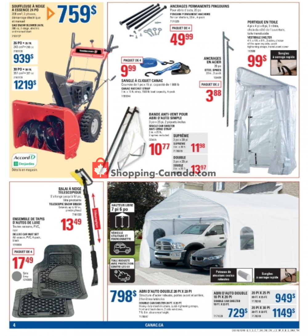 Canac flyer from Thursday October 18, 2018 to Wednesday October 24, 2018 - page 4
