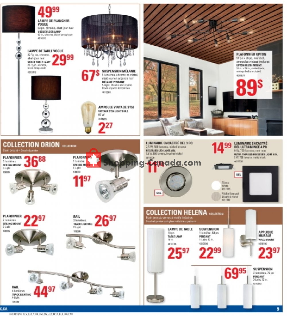 Canac flyer from Thursday October 18, 2018 to Wednesday October 24, 2018 - page 9