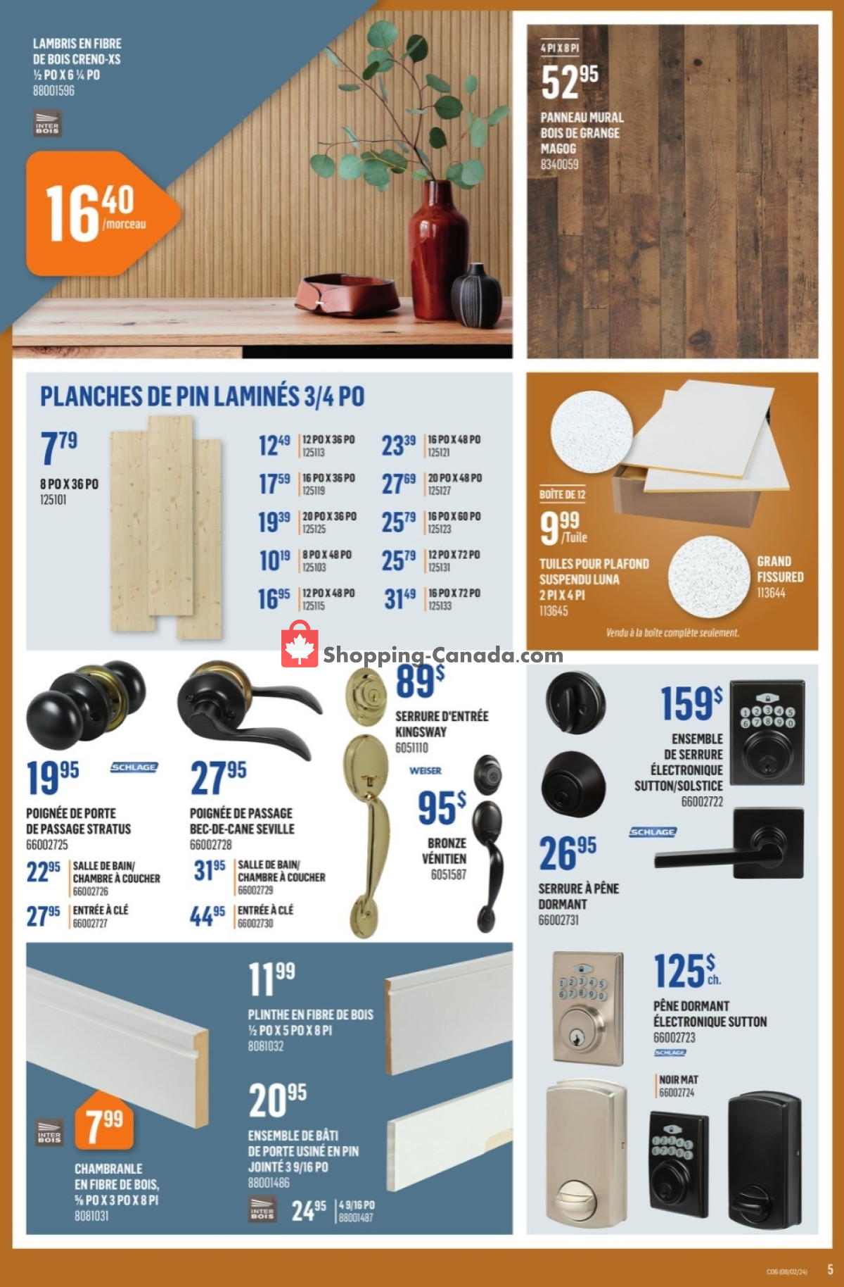 Canac flyer from Thursday February 8, 2024 to Wednesday February 14, 2024 - page 5