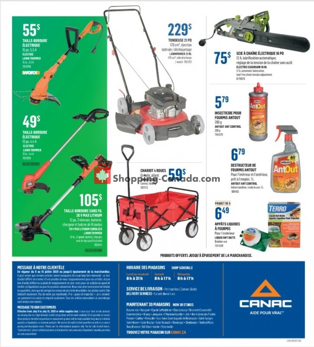 Canac flyer from Thursday July 9, 2020 to Wednesday July 15, 2020 - page 3