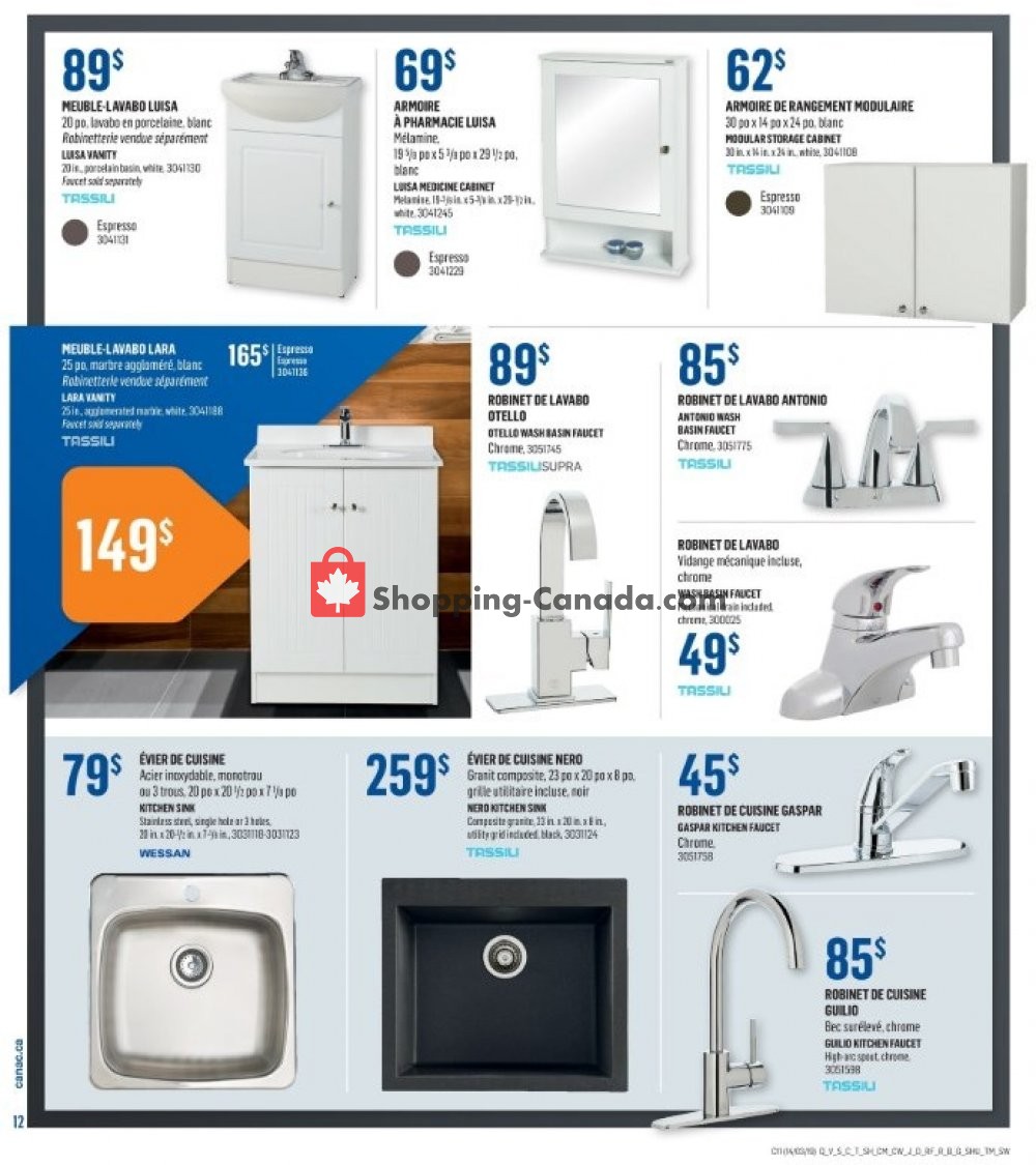 Canac flyer from Thursday March 14, 2019 to Wednesday March 20, 2019 - page 12