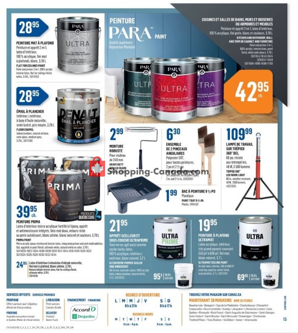 Canac flyer from Thursday March 14, 2019 to Wednesday March 20, 2019 - page 15