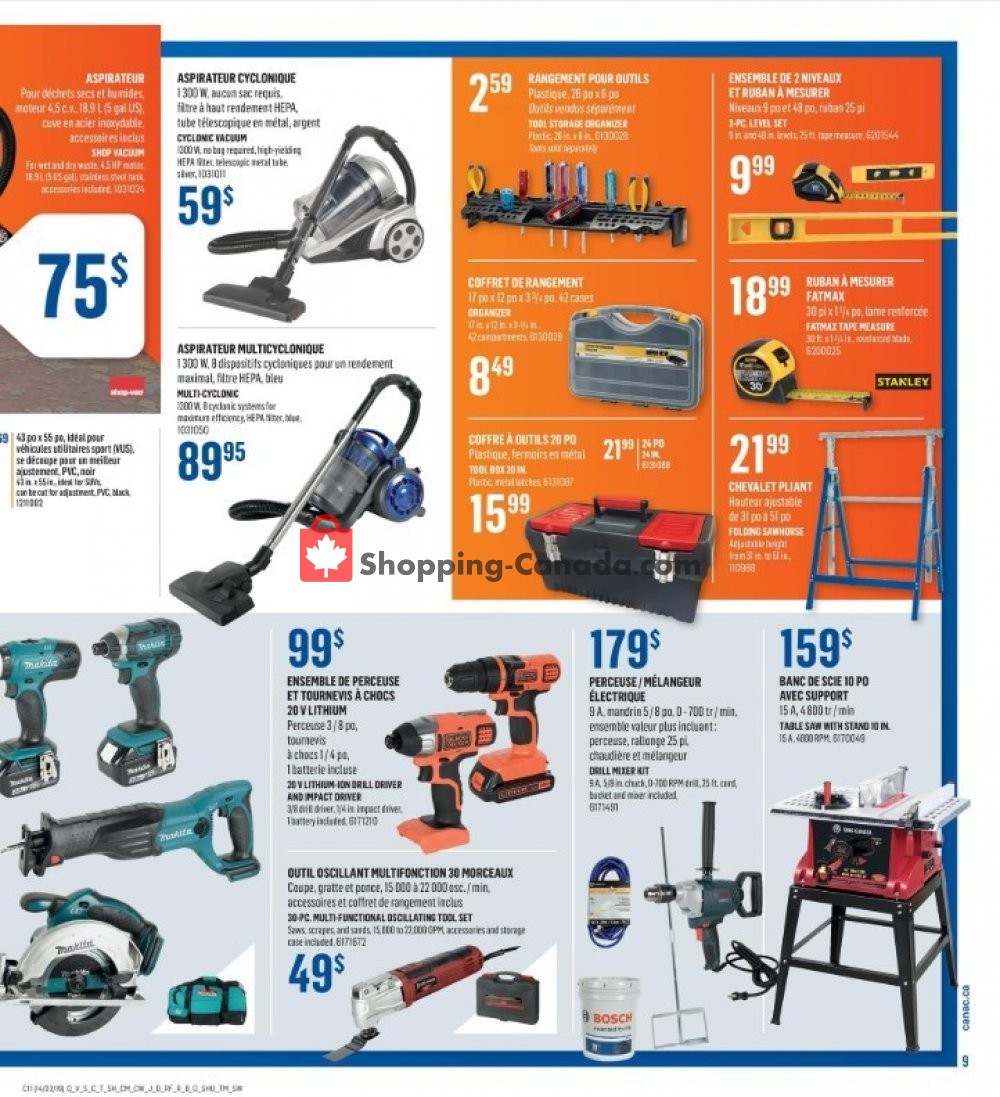 Canac flyer from Thursday March 14, 2019 to Wednesday March 20, 2019 - page 9