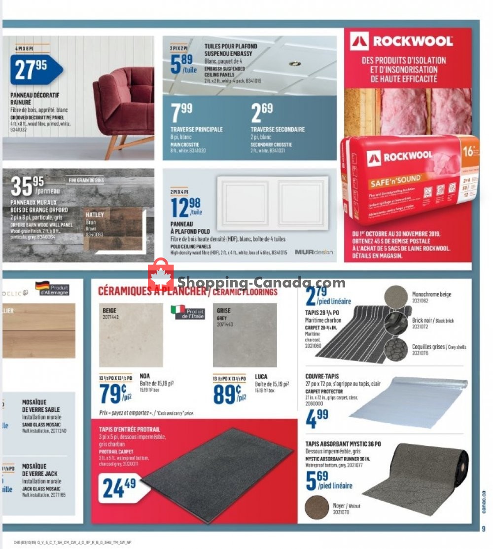 Canac flyer from Thursday October 3, 2019 to Wednesday October 9, 2019 - page 10