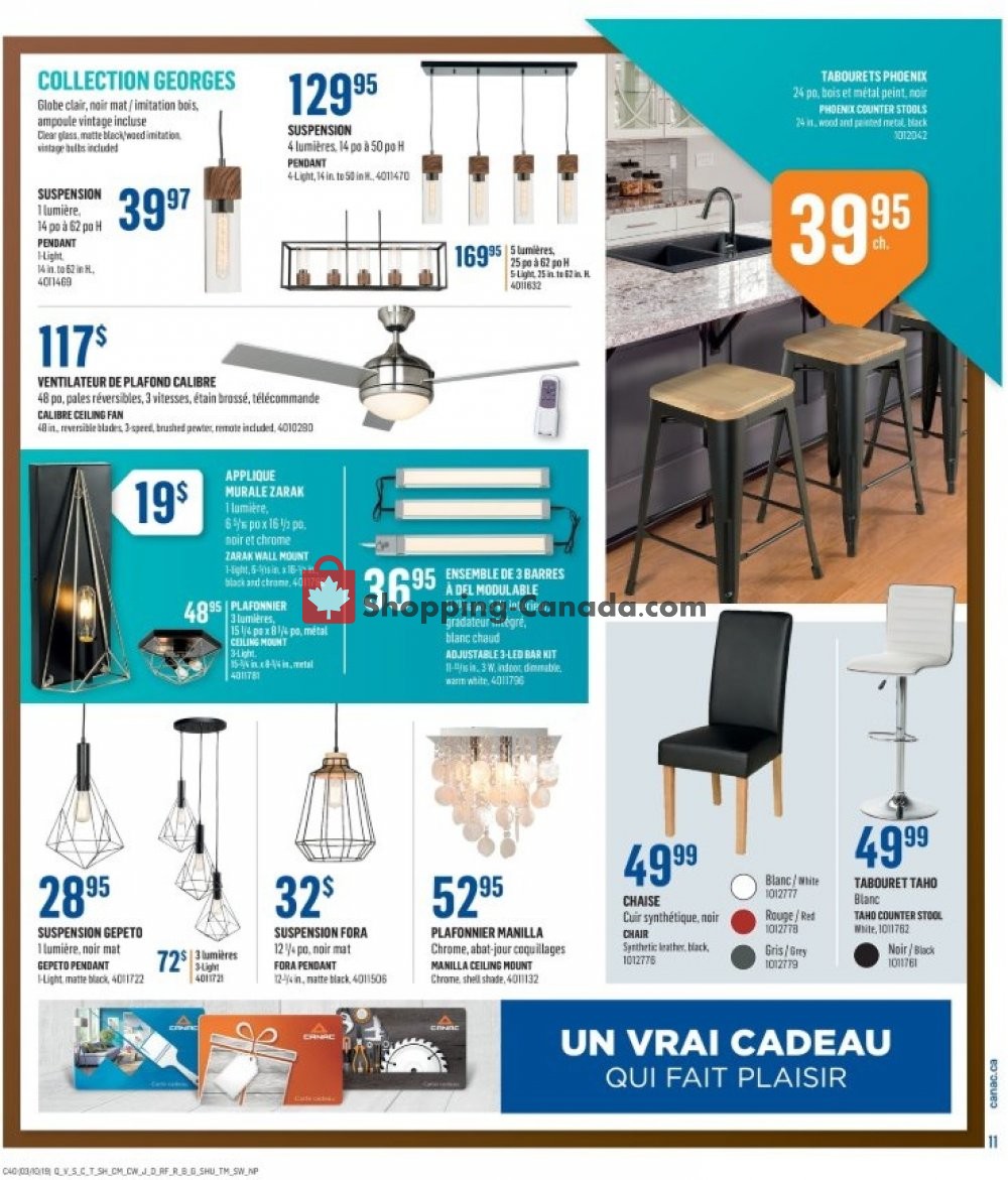 Canac flyer from Thursday October 3, 2019 to Wednesday October 9, 2019 - page 12