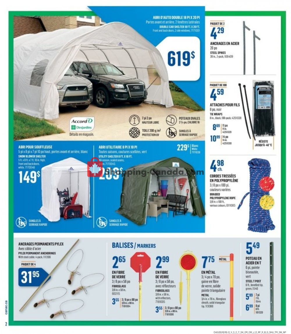 Canac flyer from Thursday October 3, 2019 to Wednesday October 9, 2019 - page 2