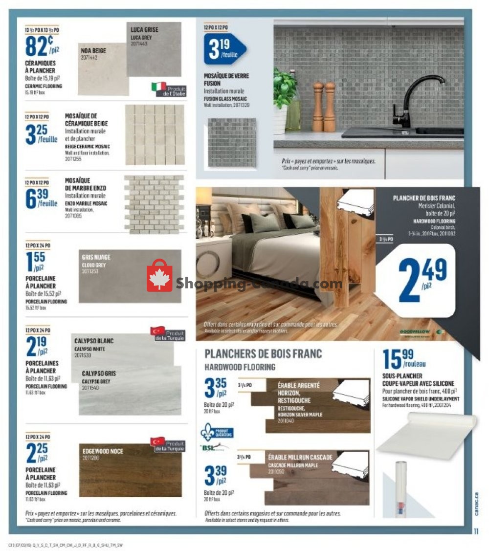 Canac flyer from Thursday March 7, 2019 to Wednesday March 13, 2019 - page 11