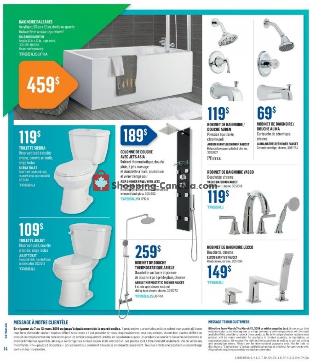 Canac flyer from Thursday March 7, 2019 to Wednesday March 13, 2019 - page 14