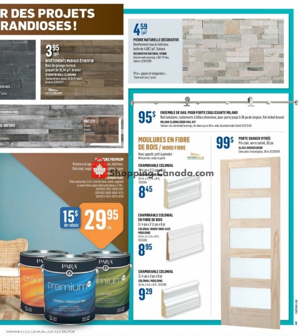 Canac flyer from Thursday March 7, 2019 to Wednesday March 13, 2019 - page 9