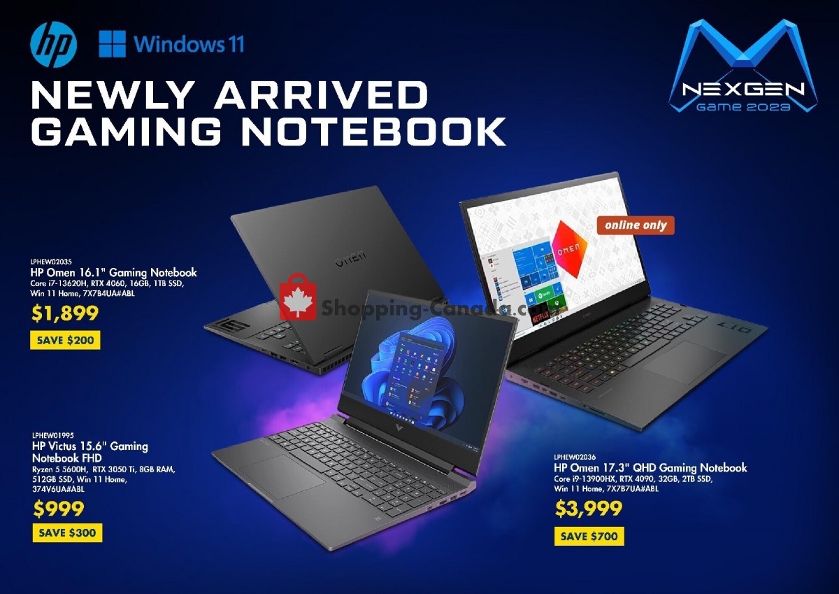 Canada Computers Canada, flyer (Gaming In Nexgen) May 26 June 1