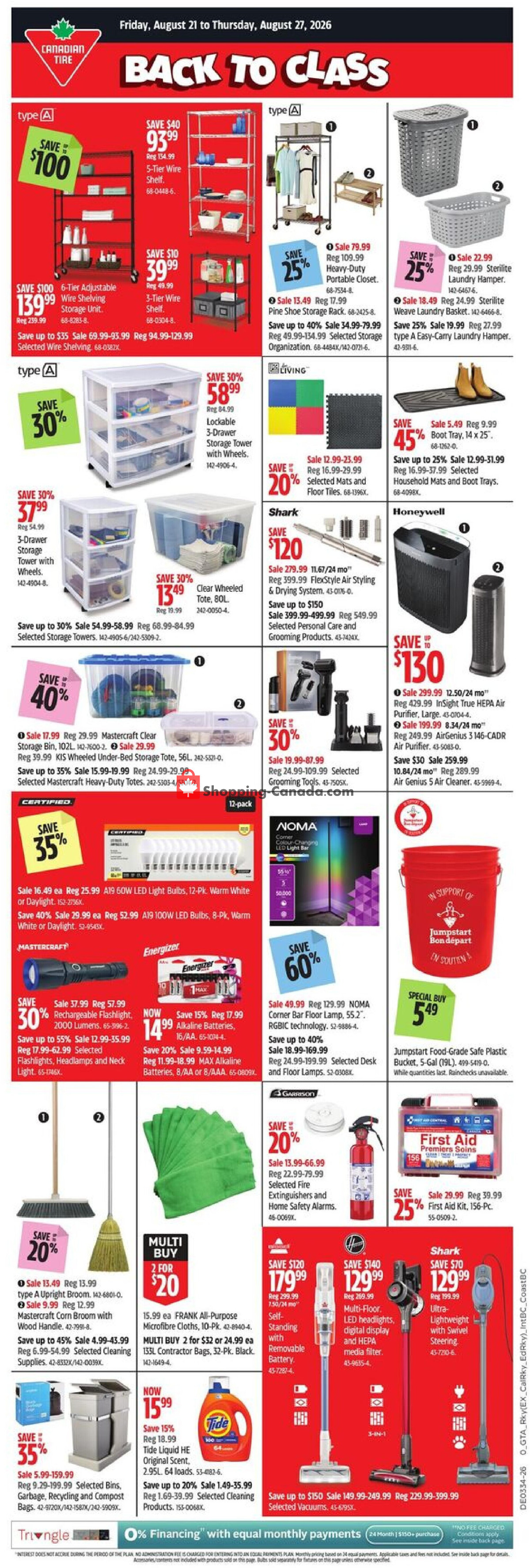 Canadian Tire flyer from Friday August 21, 2026 to Thursday August 27, 2026 - page 2