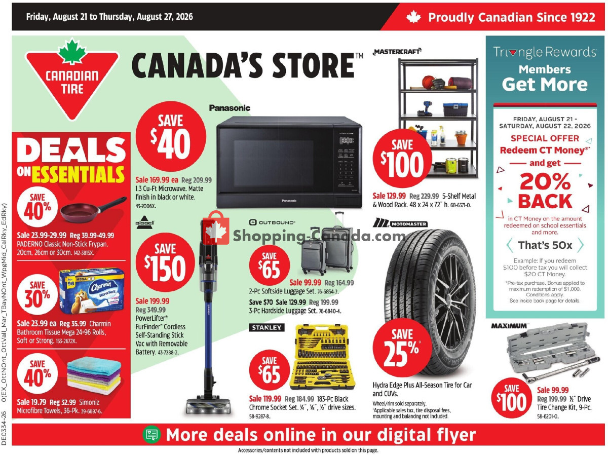 Canadian Tire flyer from Friday August 21, 2026 to Thursday August 27, 2026 - page 3