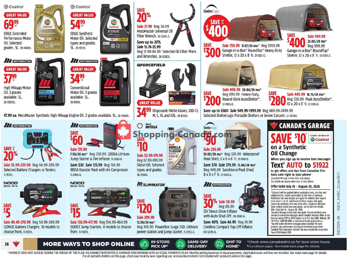 Canadian Tire flyer from Friday July 17, 2026 to Thursday July 23, 2026 - page 32