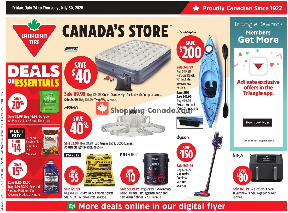 Canadian Tire flyer from Friday July 24, 2026 to Thursday July 30, 2026 - page 3