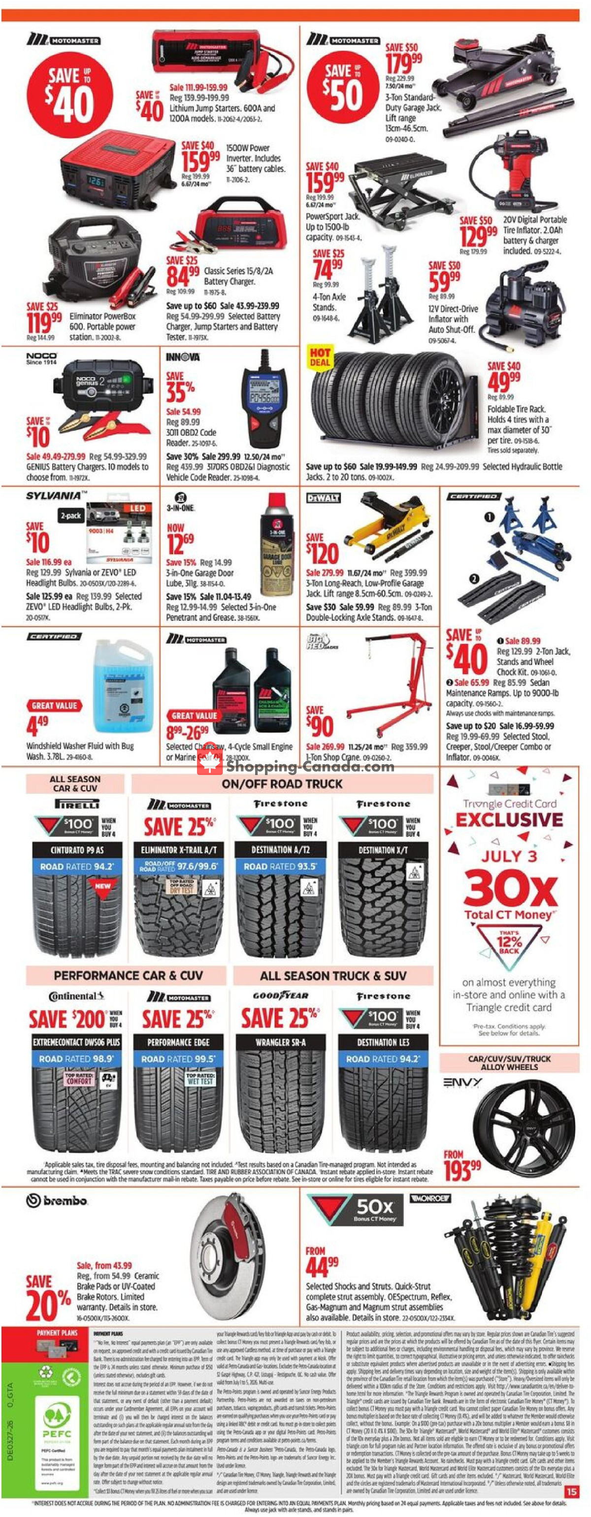 Canadian Tire flyer from Friday July 3, 2026 to Thursday July 9, 2026 - page 15